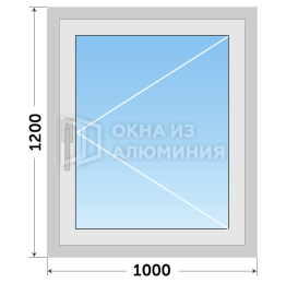 Холодное алюминиевое окно в частный дом AL-271
